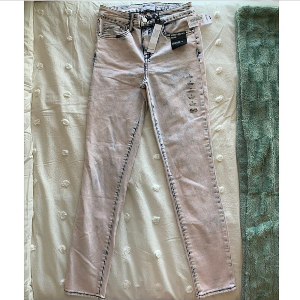 william rast acid wash skinny jeans